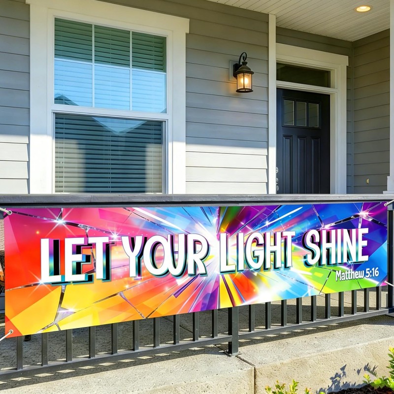 Outdoor Lighting For Your Yard - VIKAMA Let Your Light Shine Banner