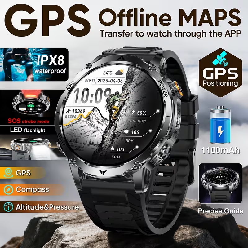 Outdoor Lighting Ip Rating - 2026 New Outdoor Men's Smart Watch