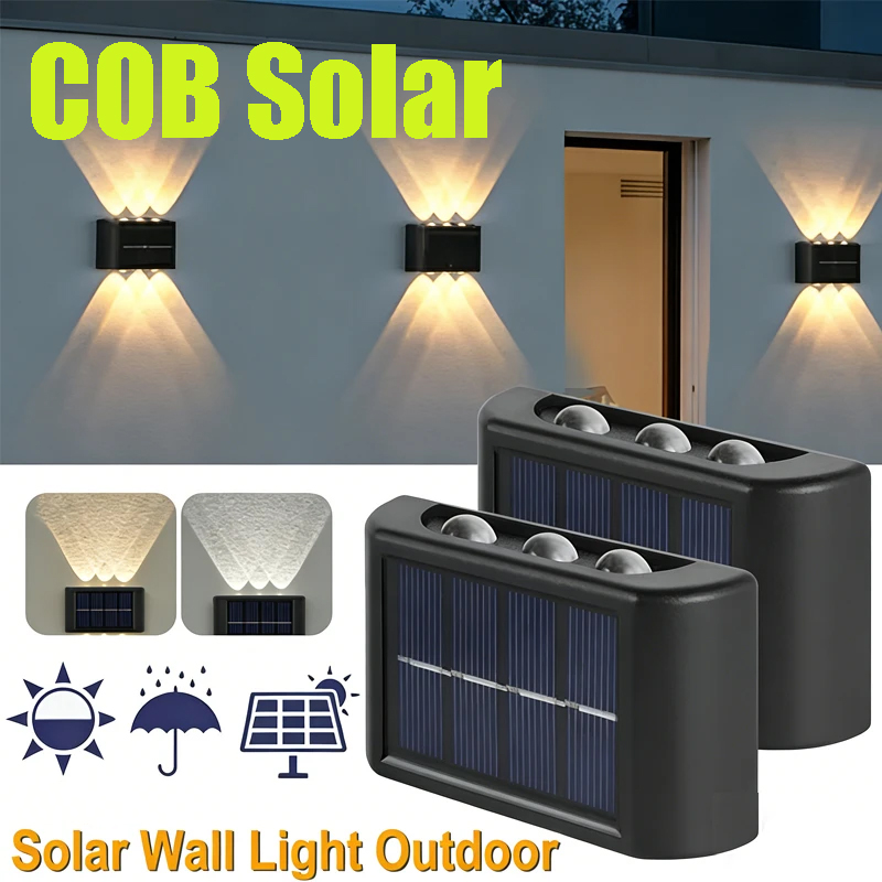 Outdoor Lighting Lamps - COB Solar Wall Lamp Outdoor Waterproof