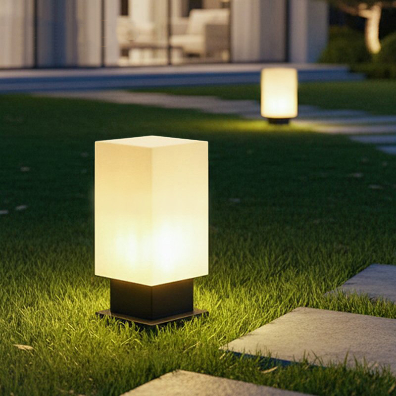 Outdoor Lighting Lamps - Luminous floor lamp courtyard solar LED