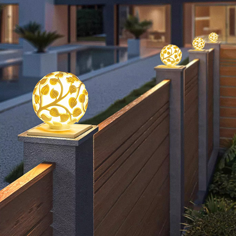 Outdoor Lighting Lamps - Outdoor column lights solar LED column