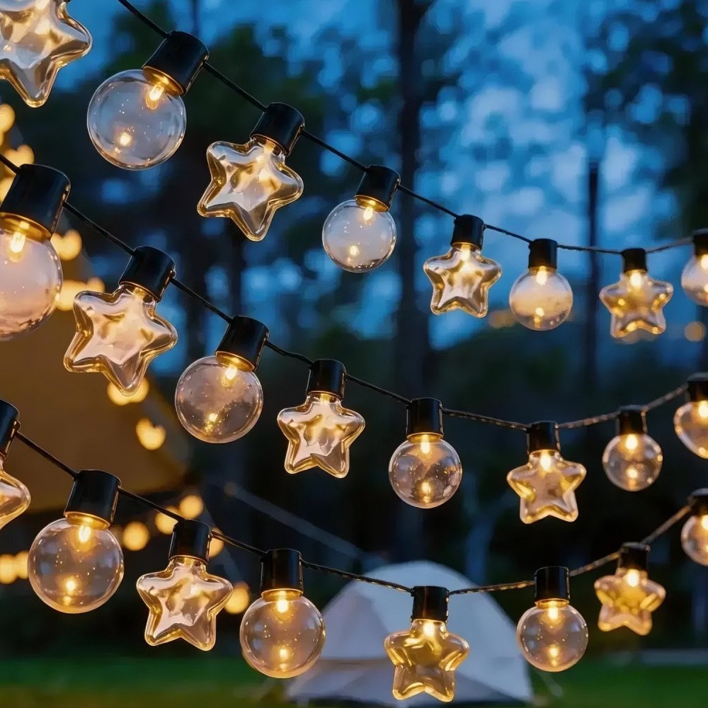 Solar Fairy String - 20/10LED Solar Outdoor G50 Globe String