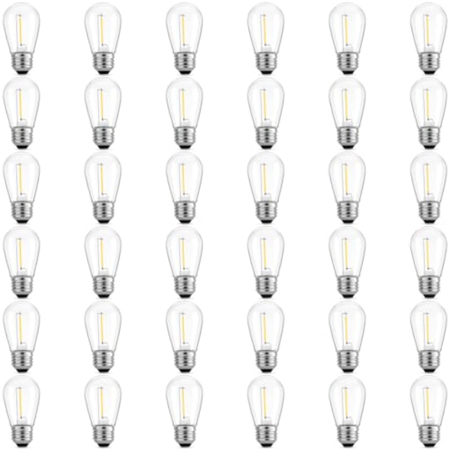 Outdoor Lighting Battery - 36 Pack S14 LED Bulbs for