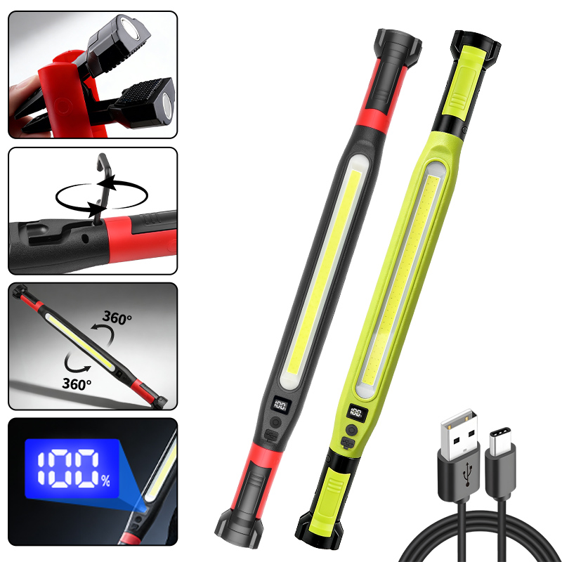 Outdoor Lighting Repair - COB Work Light Type‑C Rechargeable Magnetic