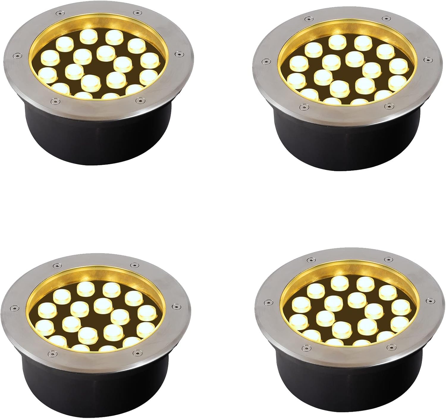 Outdoor Lighting Voltage - 18W Outdoor Ground Lights,Diameter 8 inches,Waterproof
