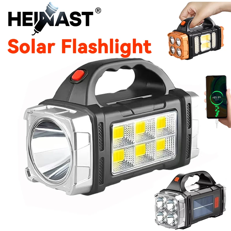 Led Flood Light - Powerful Handheld Flashlight USB Rechargeable Torch