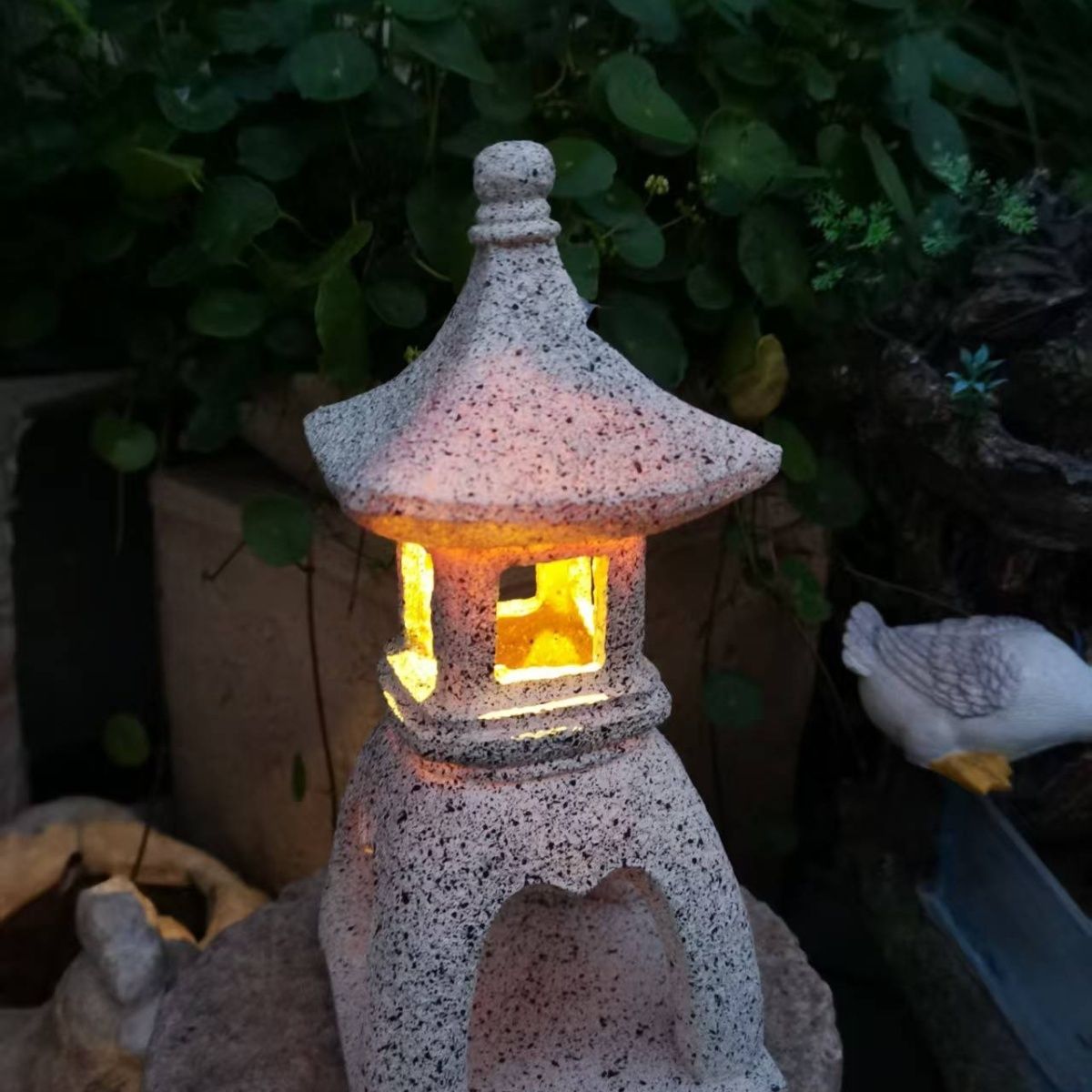 Outdoor Lighting Architectural - Pagoda Solar Decor Garden Light Oriental