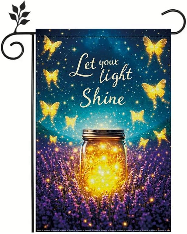 Outdoor Lighting For Your Yard - Inspirational Butterfly Garden Flag 12x18 Inch,