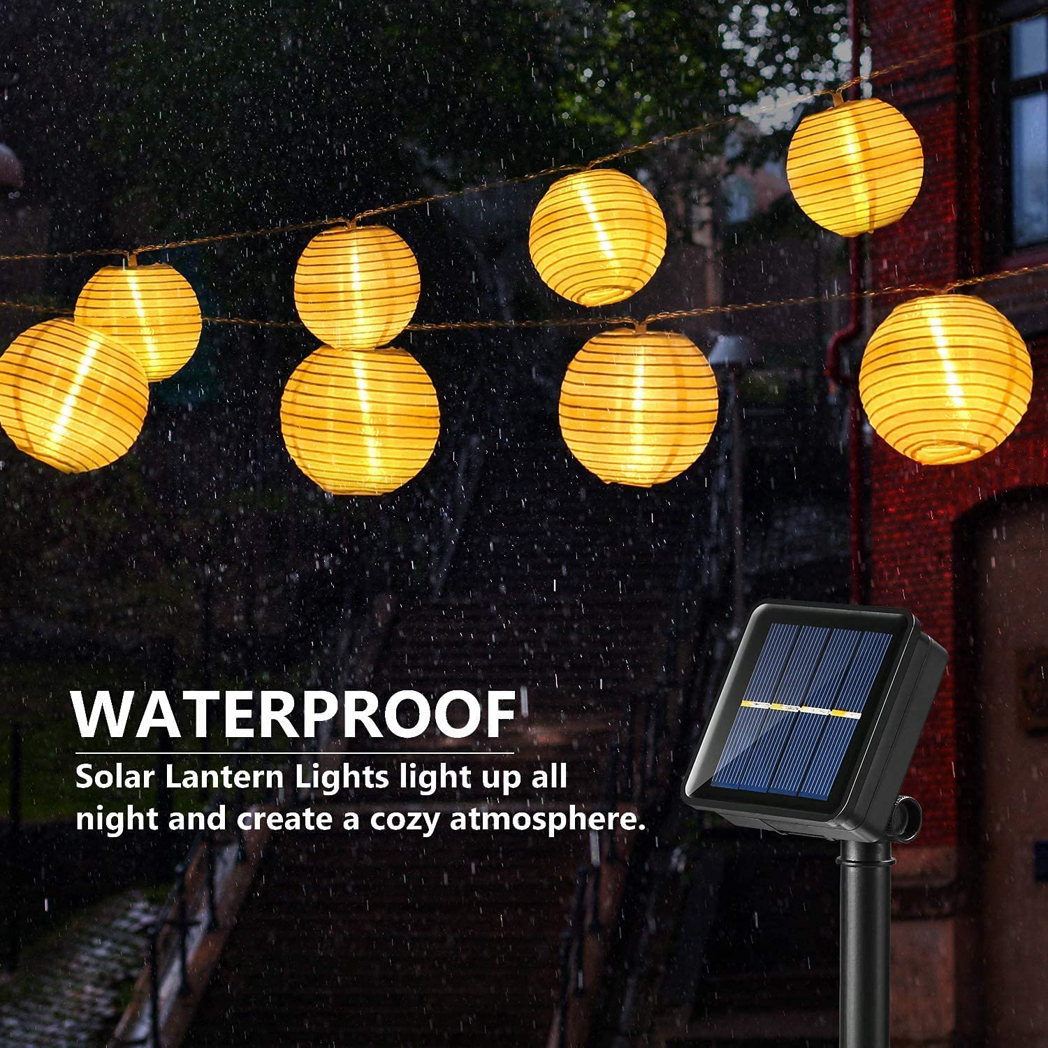 Waterproof Lantern Solar Strin - Halo Outdoor Lighting 评论和价格