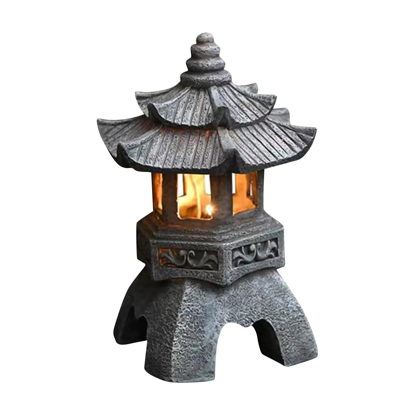 Pagoda Statues Outdoor Solar P - Outdoor Lighting Architectural 评论和价格