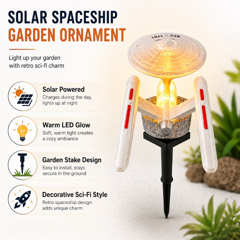 Star Trek USS Enterprise Solar - Halo Outdoor Lighting 评论和价格