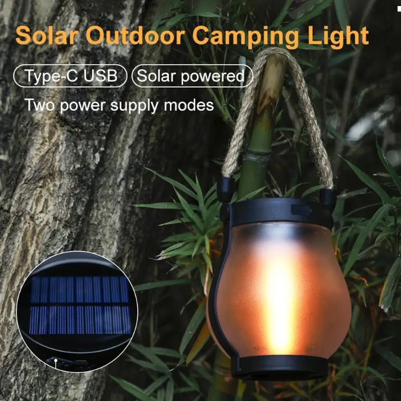 Solar Flame Lamp USB Rechargea - Halo Outdoor Lighting 评论和价格