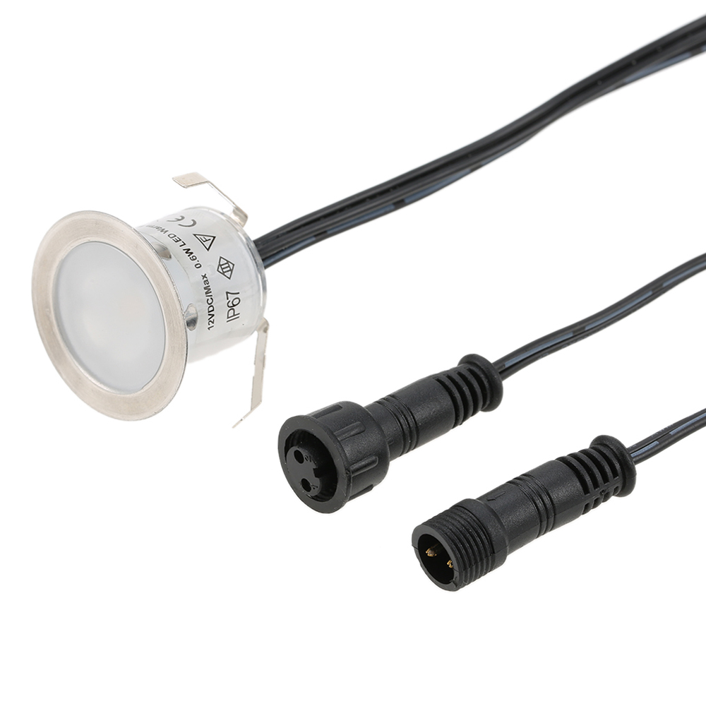 16PCS 0.6W High Bright Recesse - Outdoor Lighting Recessed 评论和价格