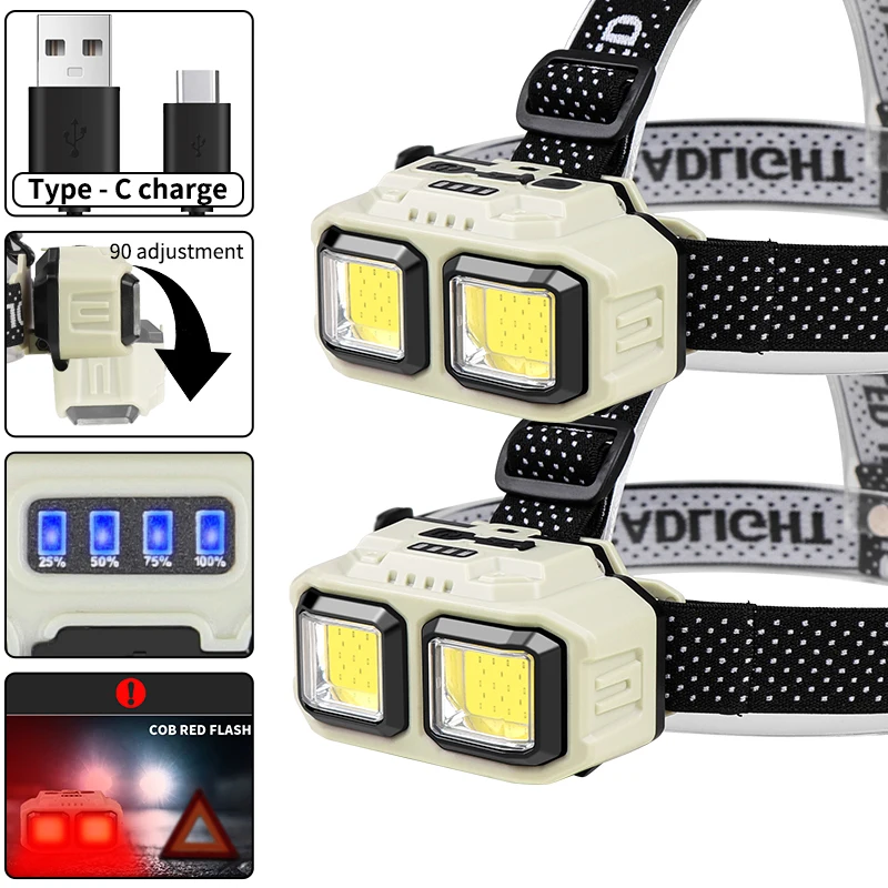 COB LED Headlamp Rechargeable  - Outdoor Lighting Repair 评论和价格