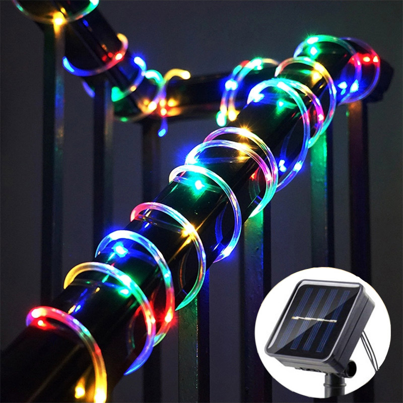 Solar Tube Rope Lamp Christmas - Solar Fairy String 评论和价格