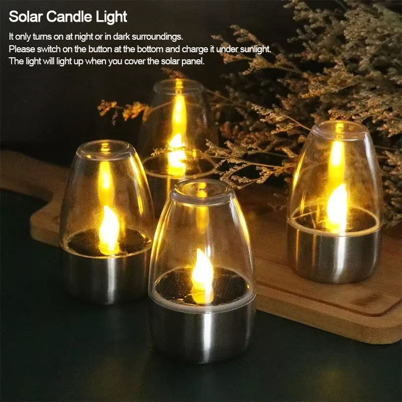 LED Solar Candles Light Flamel - Halo Outdoor Lighting 评论和价格