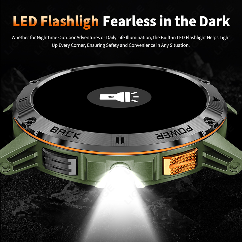 LIGE 400mAh Military Grade Men - Outdoor Lighting Ip Rating 评论和价格