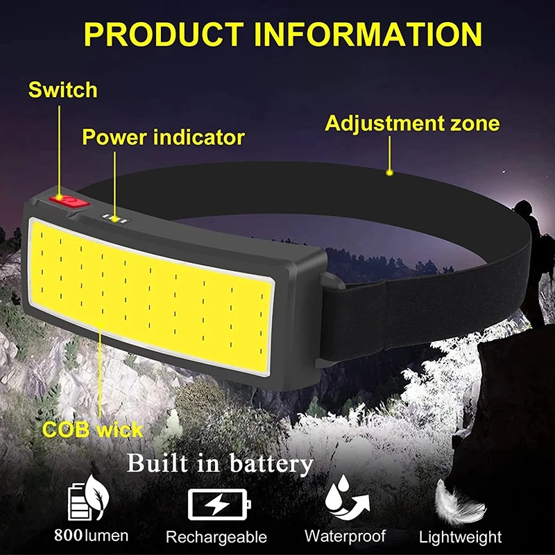 Powerful COB LED Headlamp 4 Li - Led Flood Light 评论和价格