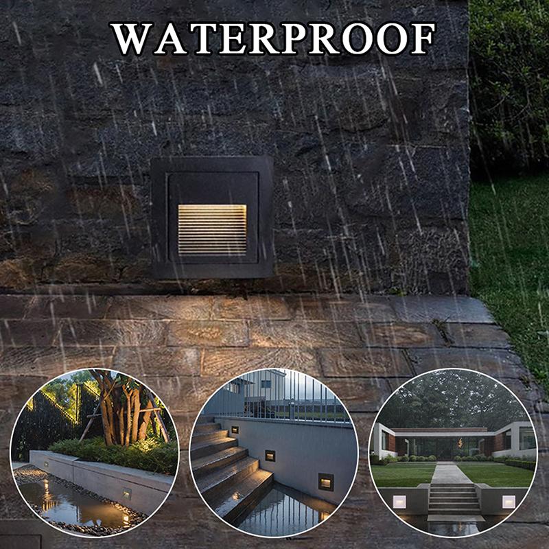 【CCA】3W LED Waterproof Step Li - Outdoor Lighting Recessed 评论和价格