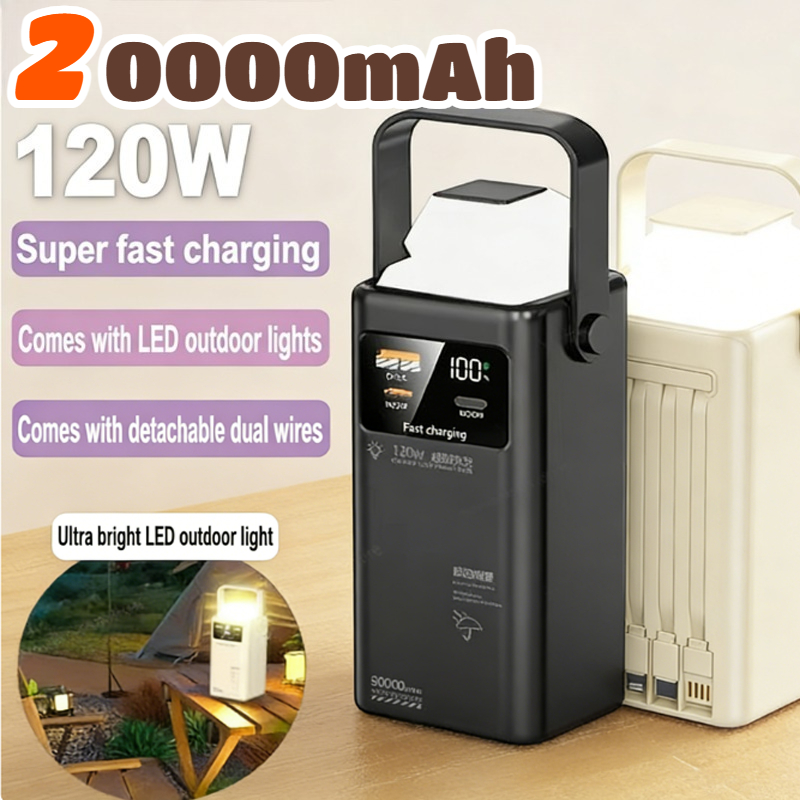 120W Power Bank 200000mAh Larg - Outdoor Lighting Battery Operated 评论和价格