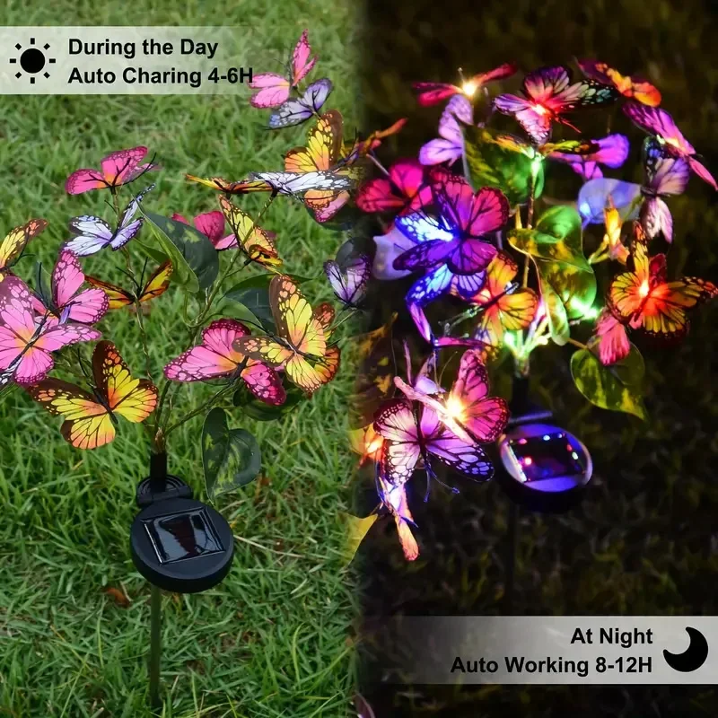 Solar LED Butterfly Garden Lig - Halo Outdoor Lighting 评论和价格