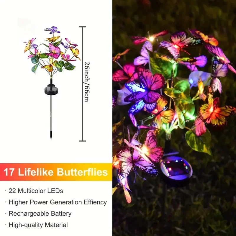Solar LED Butterfly Garden Lig - Halo Outdoor Lighting 评论和价格