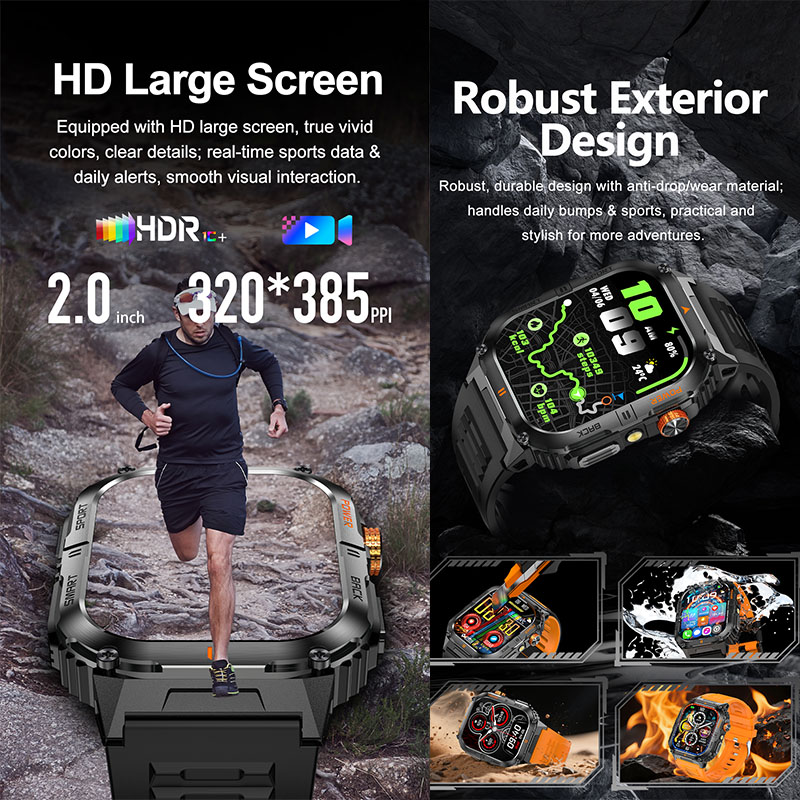 Military Smartwatch Outdoor Sp - Outdoor Lighting Ip Rating 评论和价格