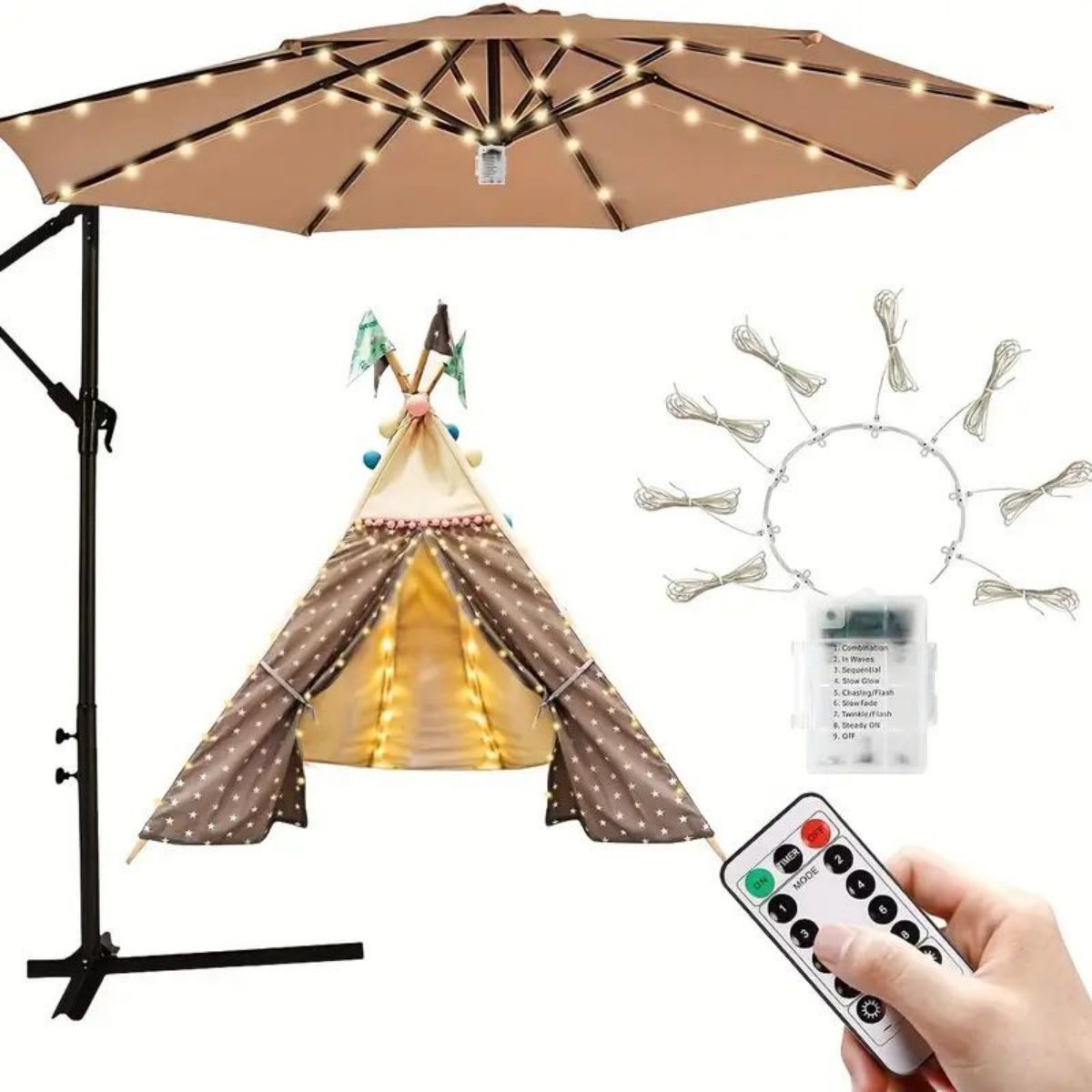 1pc Light Up Your Patio Yard U - Outdoor Lighting For Your Yard 评论和价格