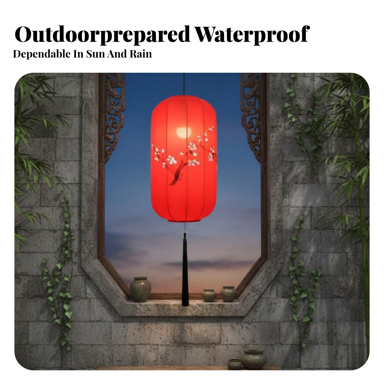Hand-Painted Chinese Lantern,  - Outdoor Lighting Event 评论和价格