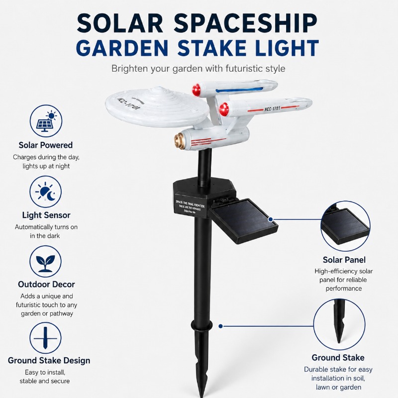 Star Trek USS Enterprise Solar - Halo Outdoor Lighting 评论和价格
