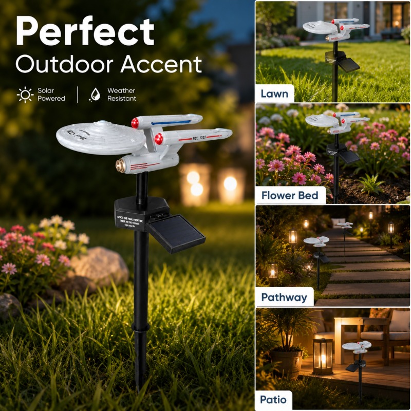 Star Trek USS Enterprise Solar - Halo Outdoor Lighting 评论和价格
