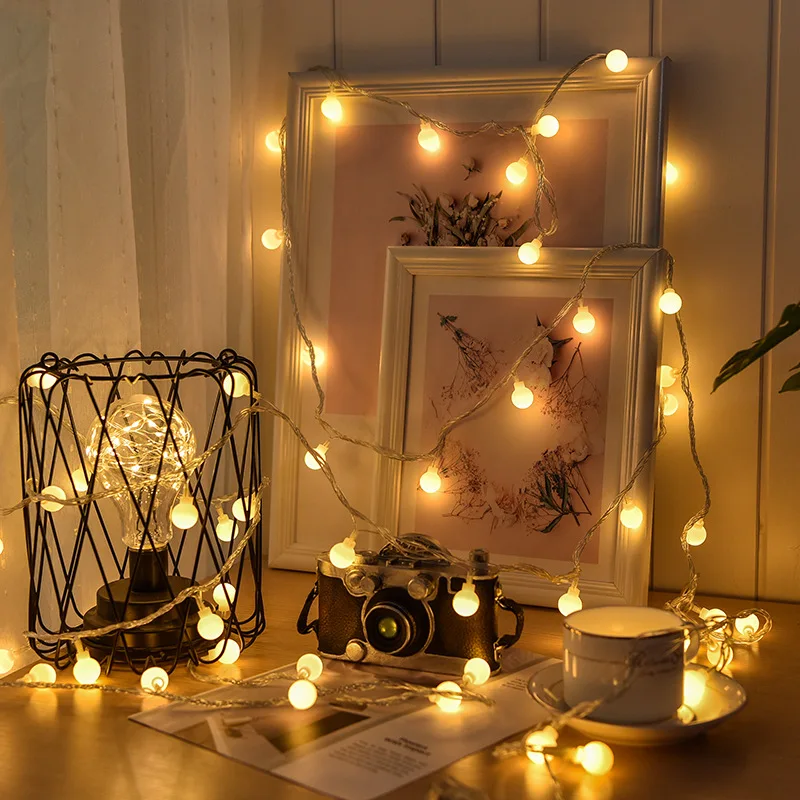 10M USB/Battery Power Ball LED - Outdoor Lighting Battery Operated 评论和价格