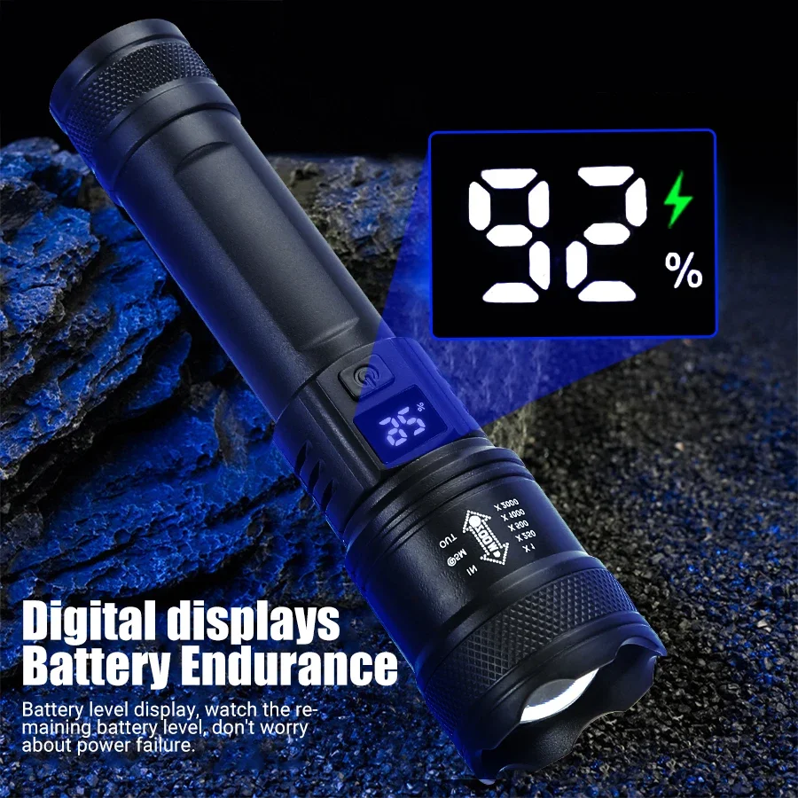 9900LM Powerful LED Flashlight - Outdoor Lighting Battery Operated 评论和价格