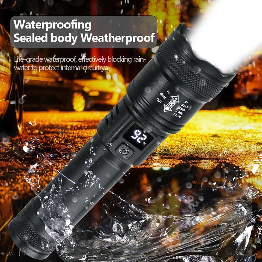 9900LM Powerful LED Flashlight - Outdoor Lighting Battery Operated 评论和价格