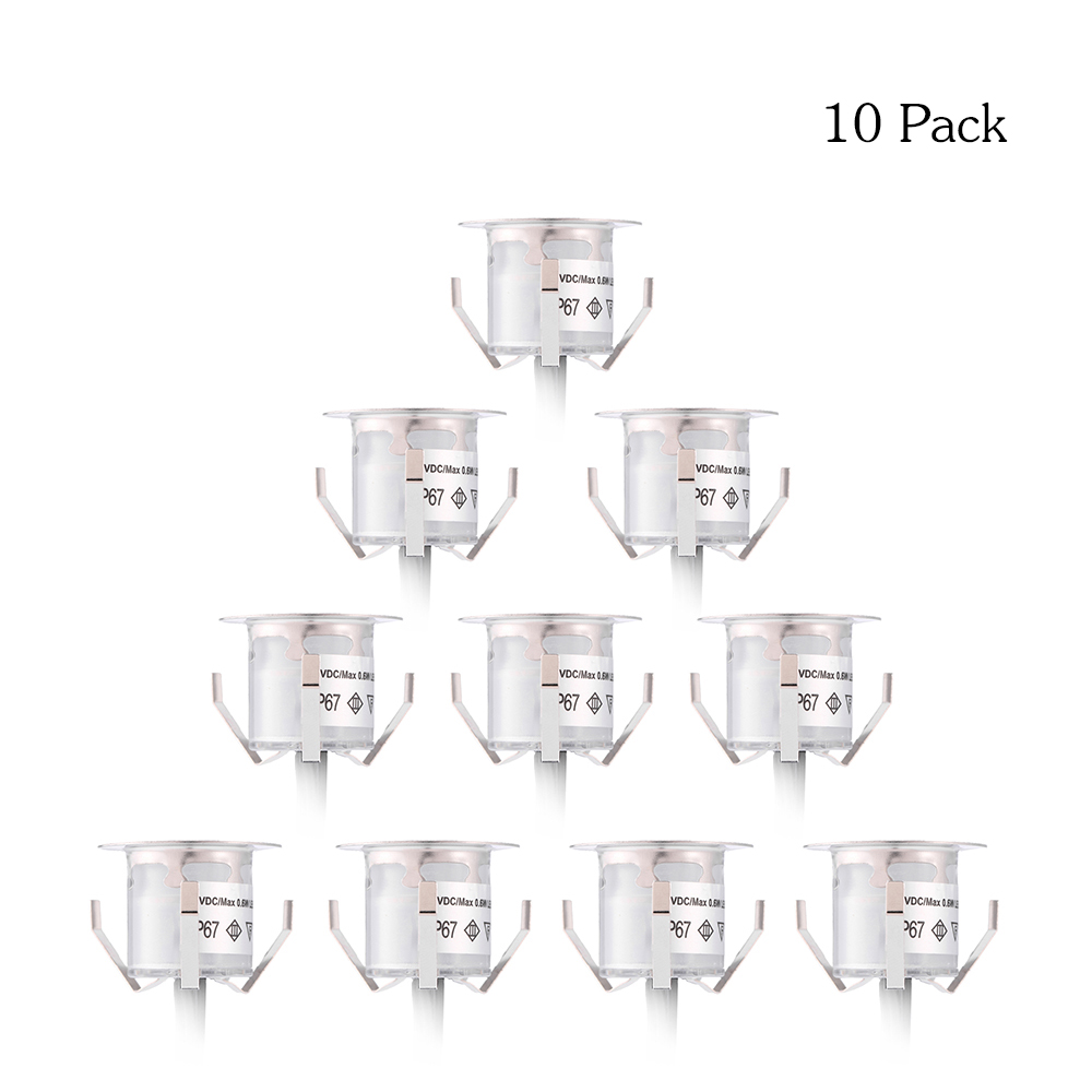 10PCS 32mm LED Deck Lights 0.6 - Outdoor Lighting Recessed 评论和价格