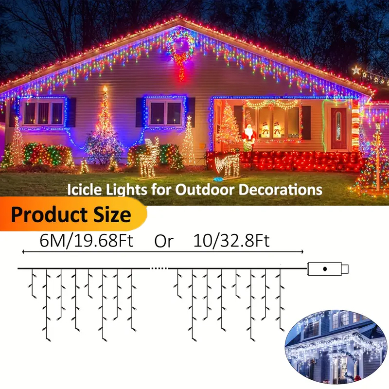 Solar Icicle Lights Outdoor Fa - Solar Fairy String 评论和价格