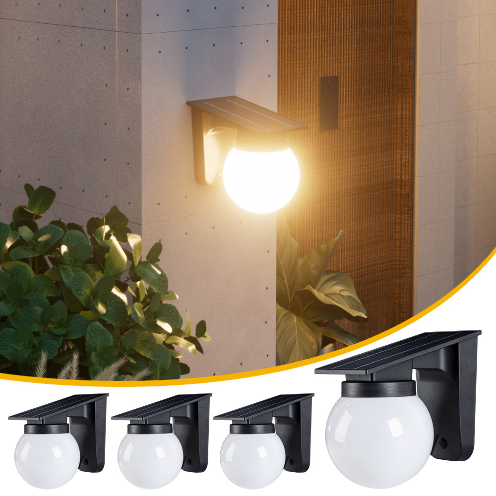 Solar Sphere Wall Lights Outdo - Solar Wall Sconce 评论和价格