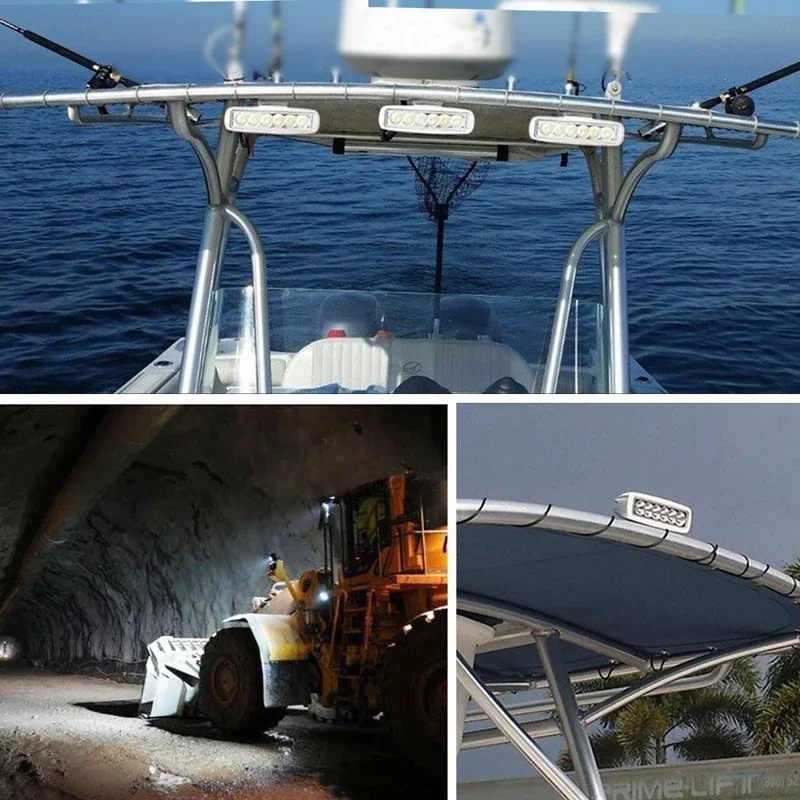 2pcs 12V 6 LED Deck Marine Spr - Led Flood Light 评论和价格