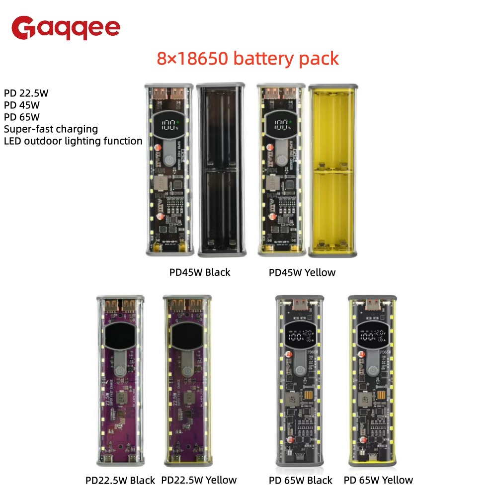 8×18650 Battery Case, PD 22.5W - Outdoor Lighting Battery Operated 评论和价格