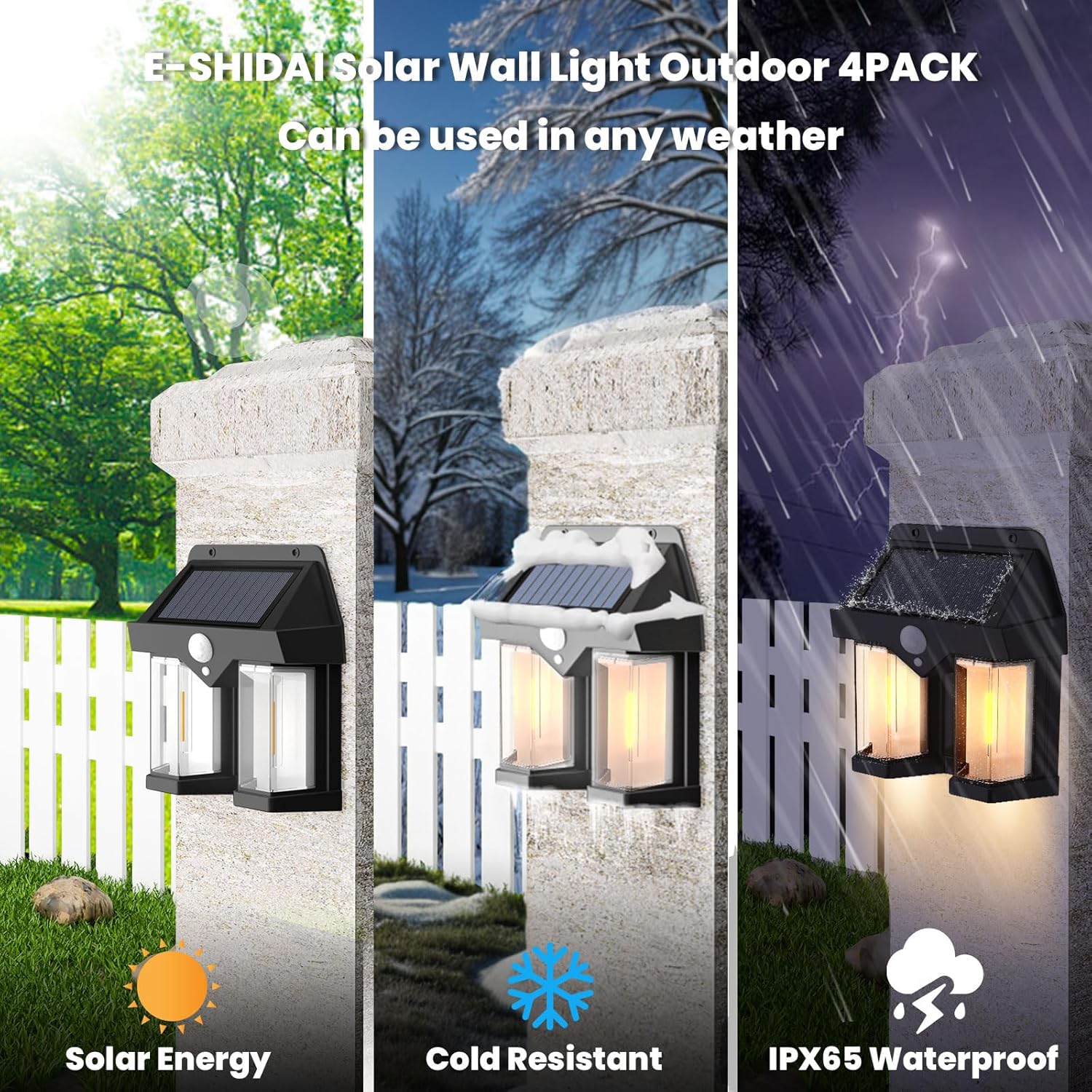Solar Powered Wall Light Vinta - Solar Wall Sconce 评论和价格