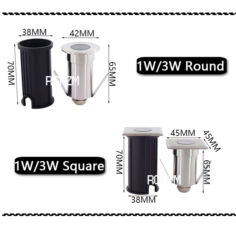 IP67 DC12V Outdoor Lighting 1W - Outdoor Lighting Recessed 评论和价格