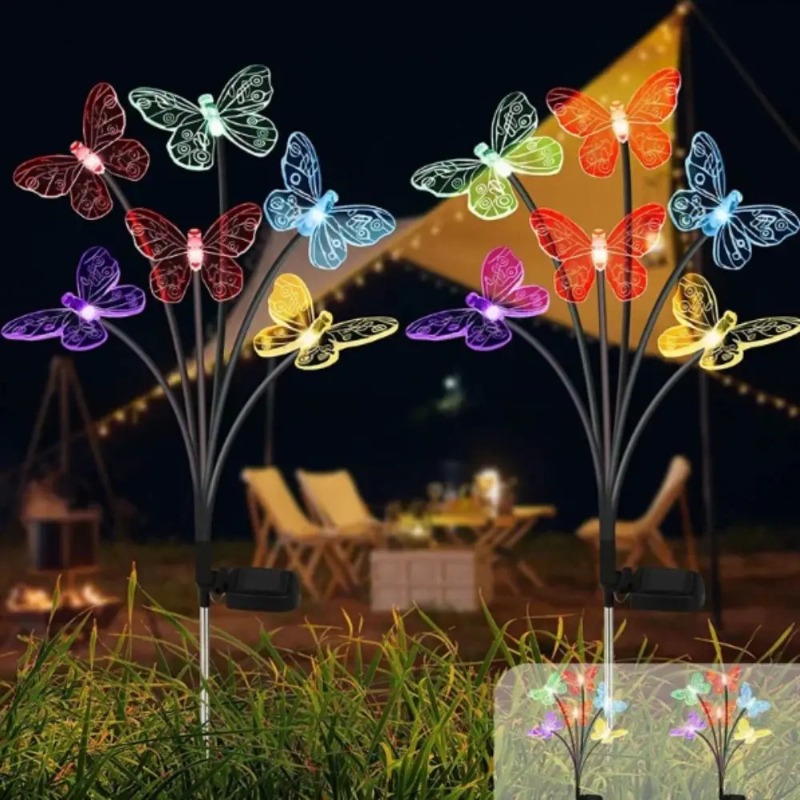 Solar Powered Butterfly Lights - Outdoor Lighting Battery 评论和价格