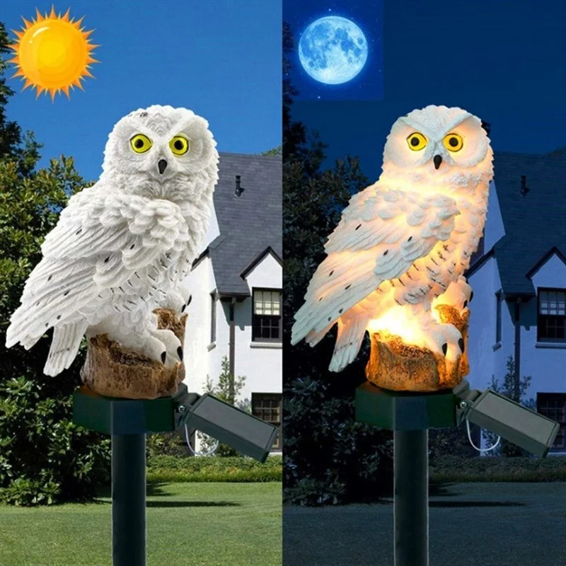 Solar Owl Statue Garden Light  - Halo Outdoor Lighting 评论和价格