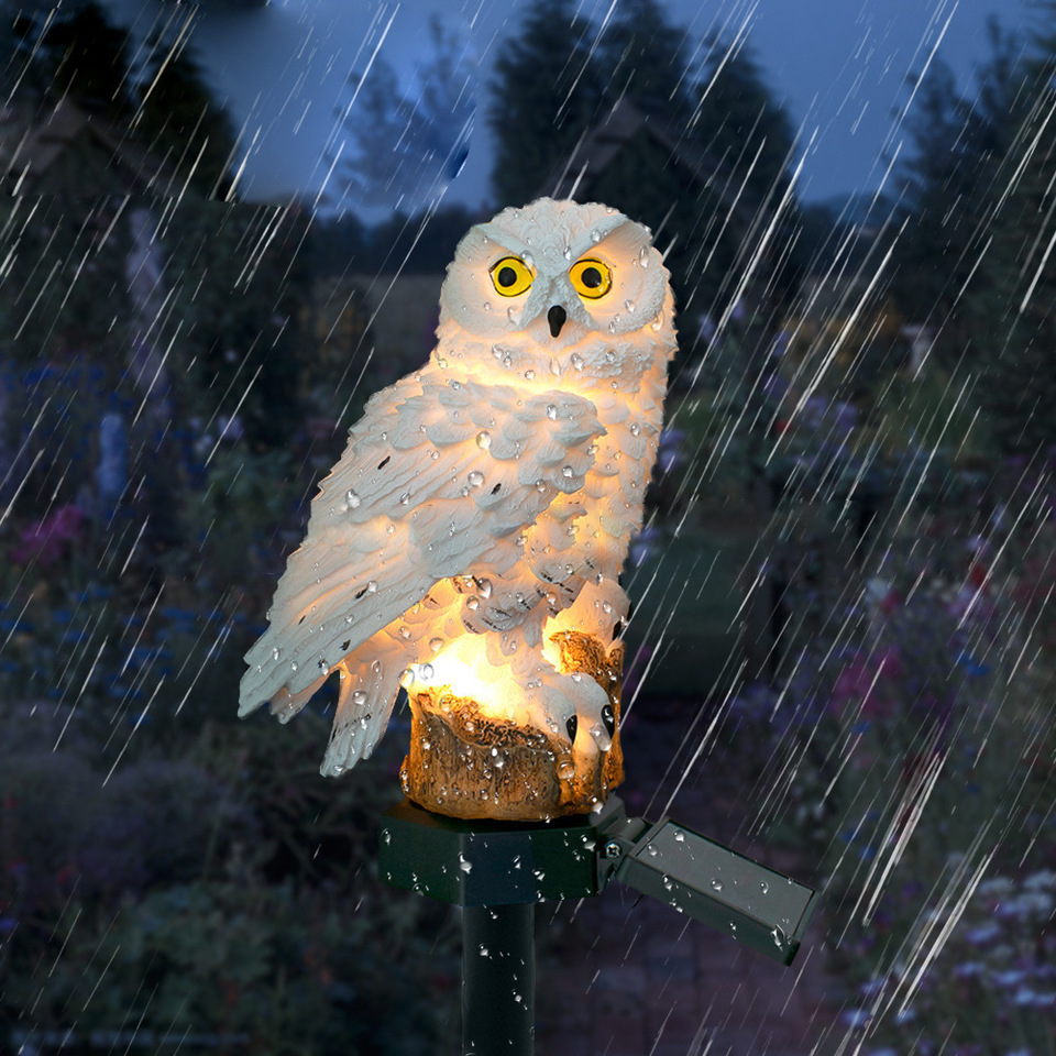 Solar Owl Statue Garden Light  - Halo Outdoor Lighting 评论和价格