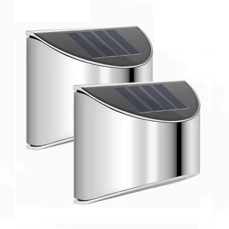 2Pcs Solar Garden Light Stainl - Solar Wall Sconce 评论和价格