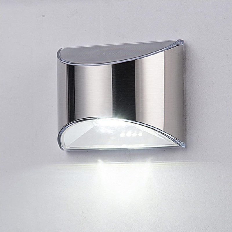 2Pcs Solar Garden Light Stainl - Solar Wall Sconce 评论和价格