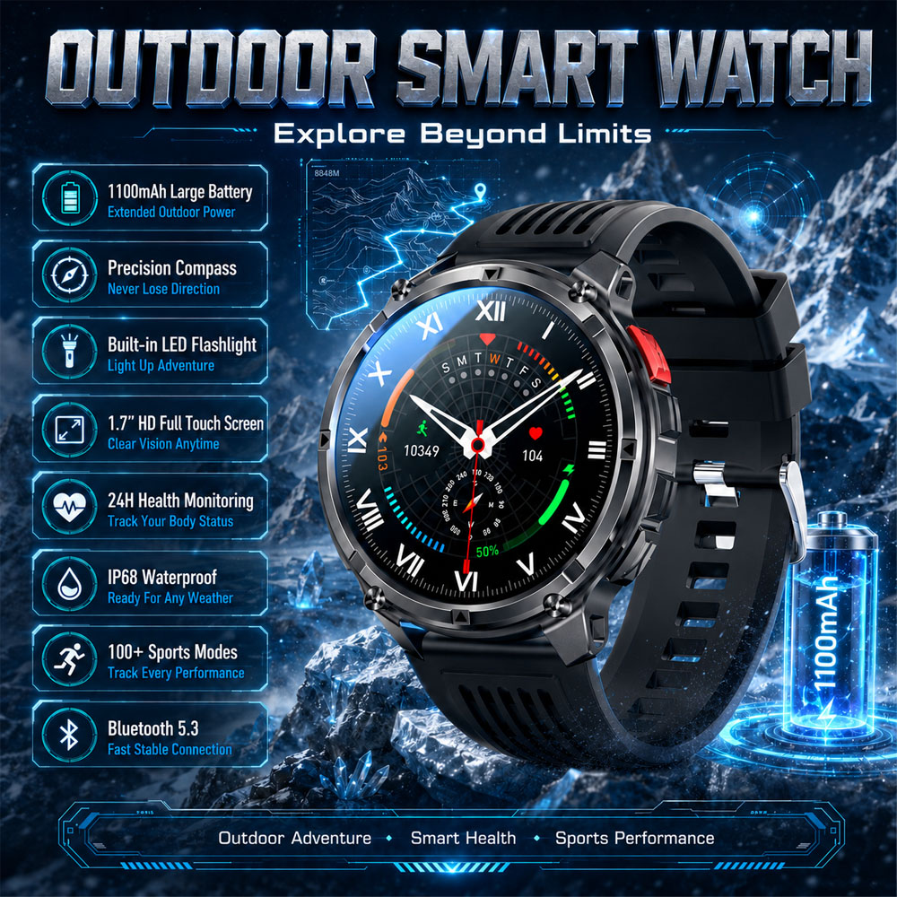 2026 New YAOCX AMOLED Smartwat - Outdoor Lighting Ip Rating 评论和价格