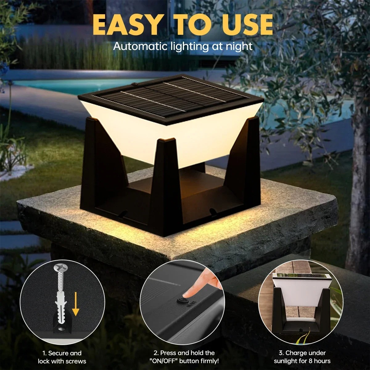 IP65 Waterproof LED Exterior W - Solar Wall Sconce 评论和价格
