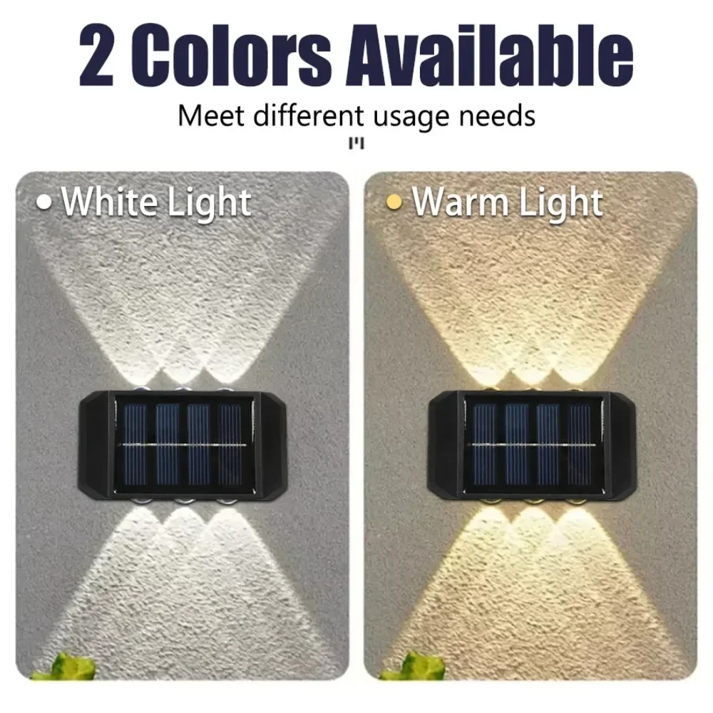 4/6/8 LED Solar Outdoor Light  - Solar Wall Sconce 评论和价格