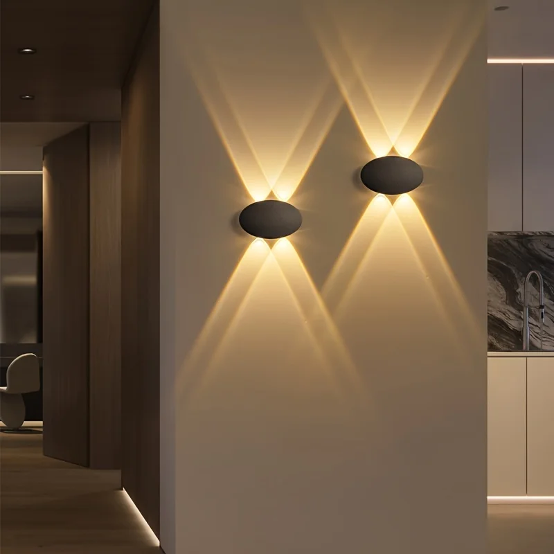Modern Simple LED 4W Oval Outd - Outdoor Lighting Voltage 评论和价格